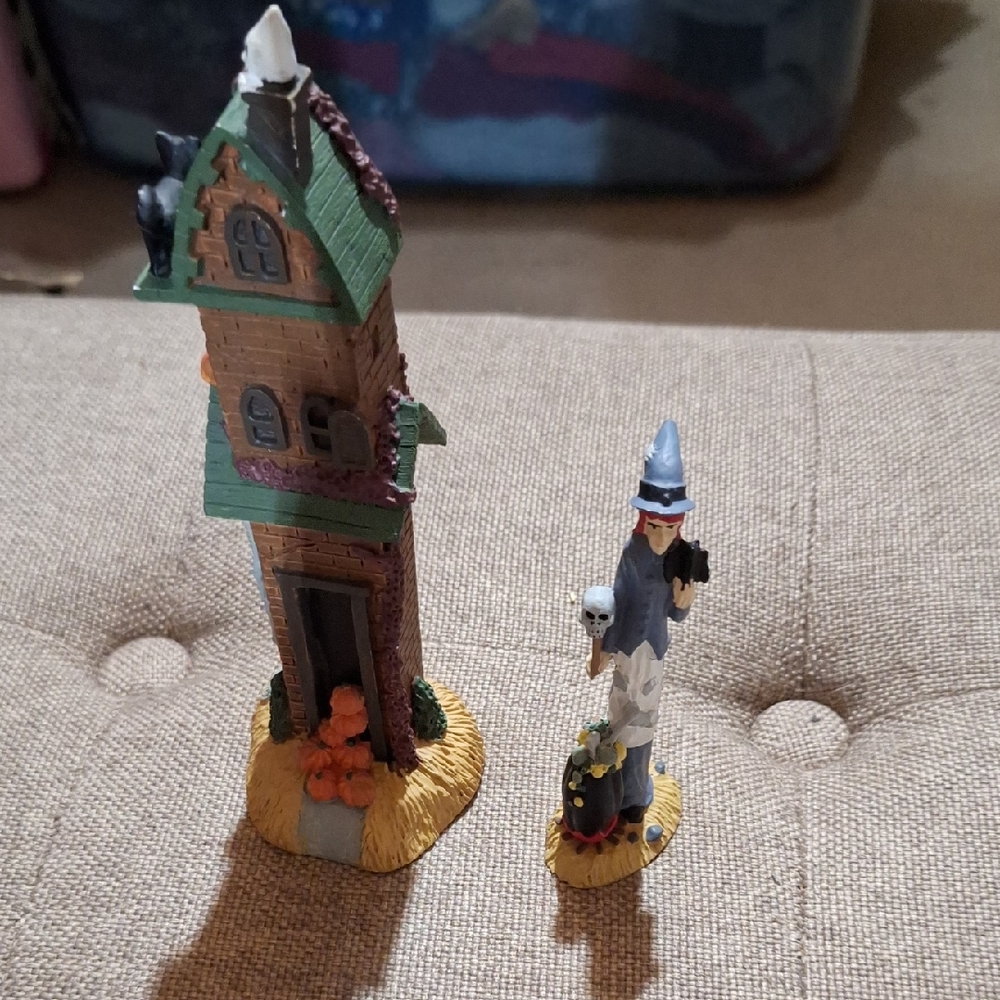 Avon  Vintage Halloween Figurines with Green and Orange Accents